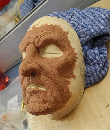 Rob Burman's workshop with students and their work